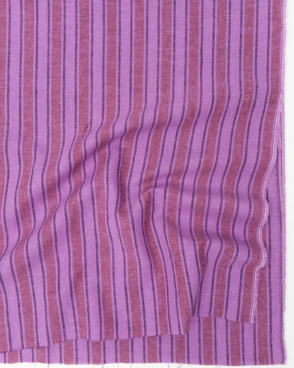 Eden Stripe - Hyacinth -  Linen/Cotton Stripe (Per ½ Meter)