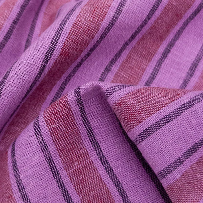 Eden Stripe - Hyacinth -  Linen/Cotton Stripe (Per ½ Meter)
