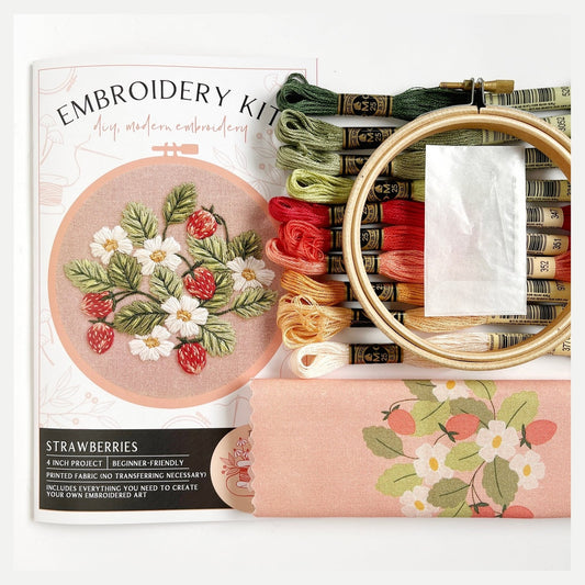 Embroidery Kits & Printed Fabric By Flora & Floss