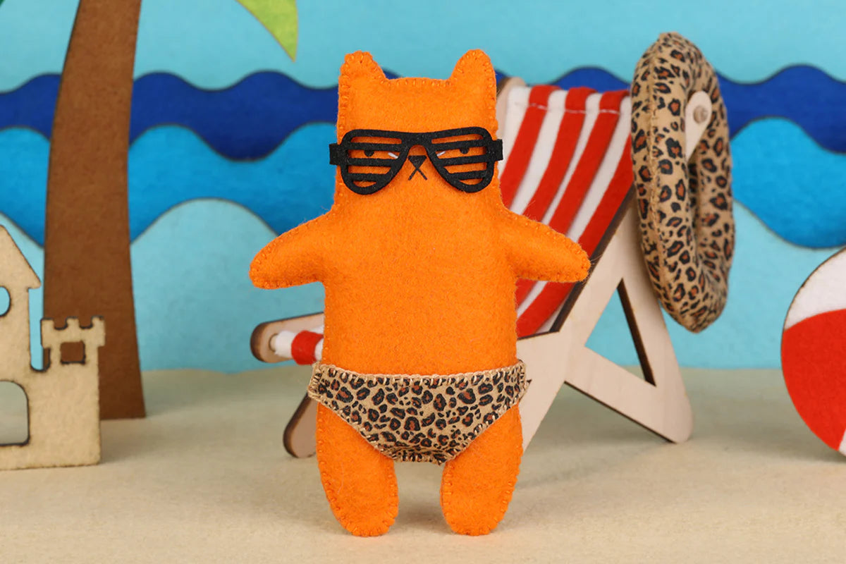 Leopard Cat (Level 2) - Felt Doll Kit