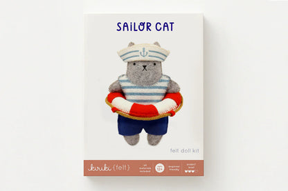 Sailor Cat (Level 3) - Felt Doll Kit