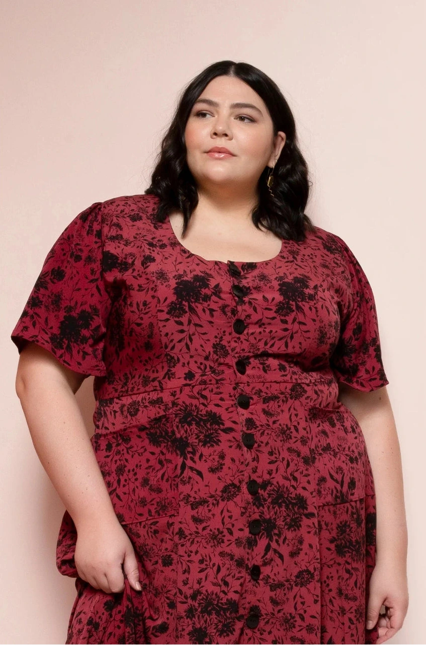 Friday Pattern Company - Hughes Dress - Sizes XS-7X - Paper Pattern