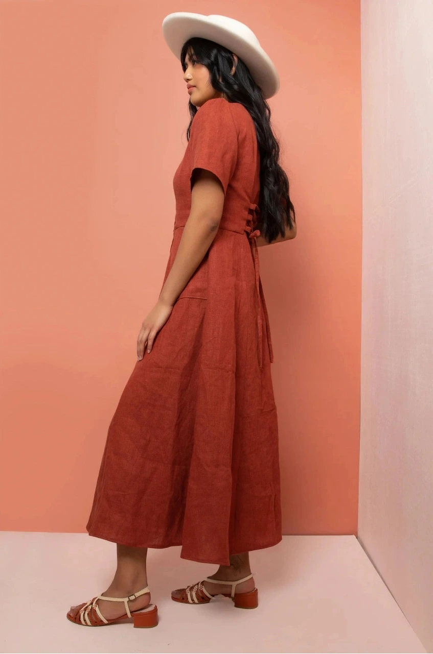 Friday Pattern Company - Hughes Dress - Sizes XS-7X - Paper Pattern