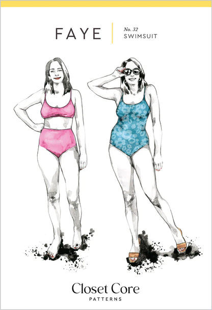 Faye Swimsuit - Size 0-20 - Closet Core Patterns