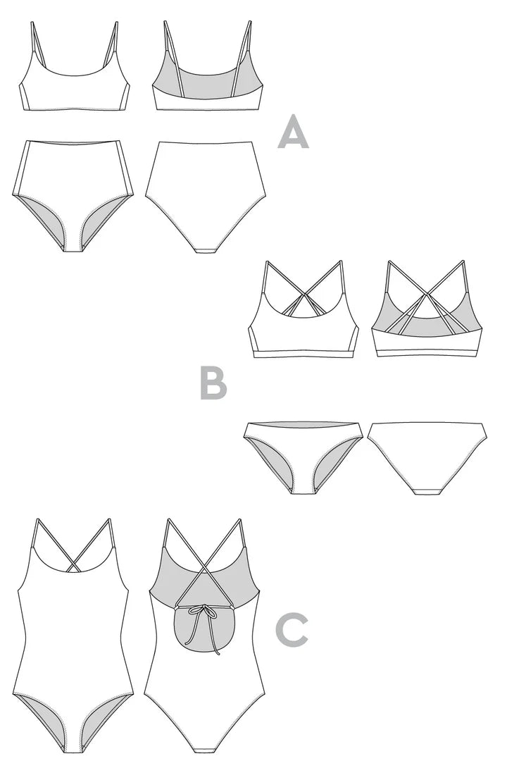 Faye Swimsuit - Size 0-20 - Closet Core Patterns