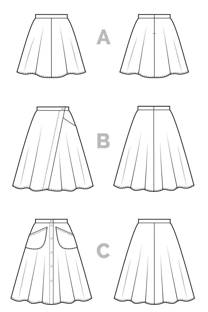 Fiore Skirt - Size 0-20 - Closet Core Patterns