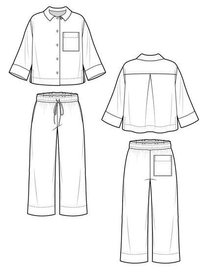 Fran Pajamas - Size XXS-4X - Closet Core Patterns