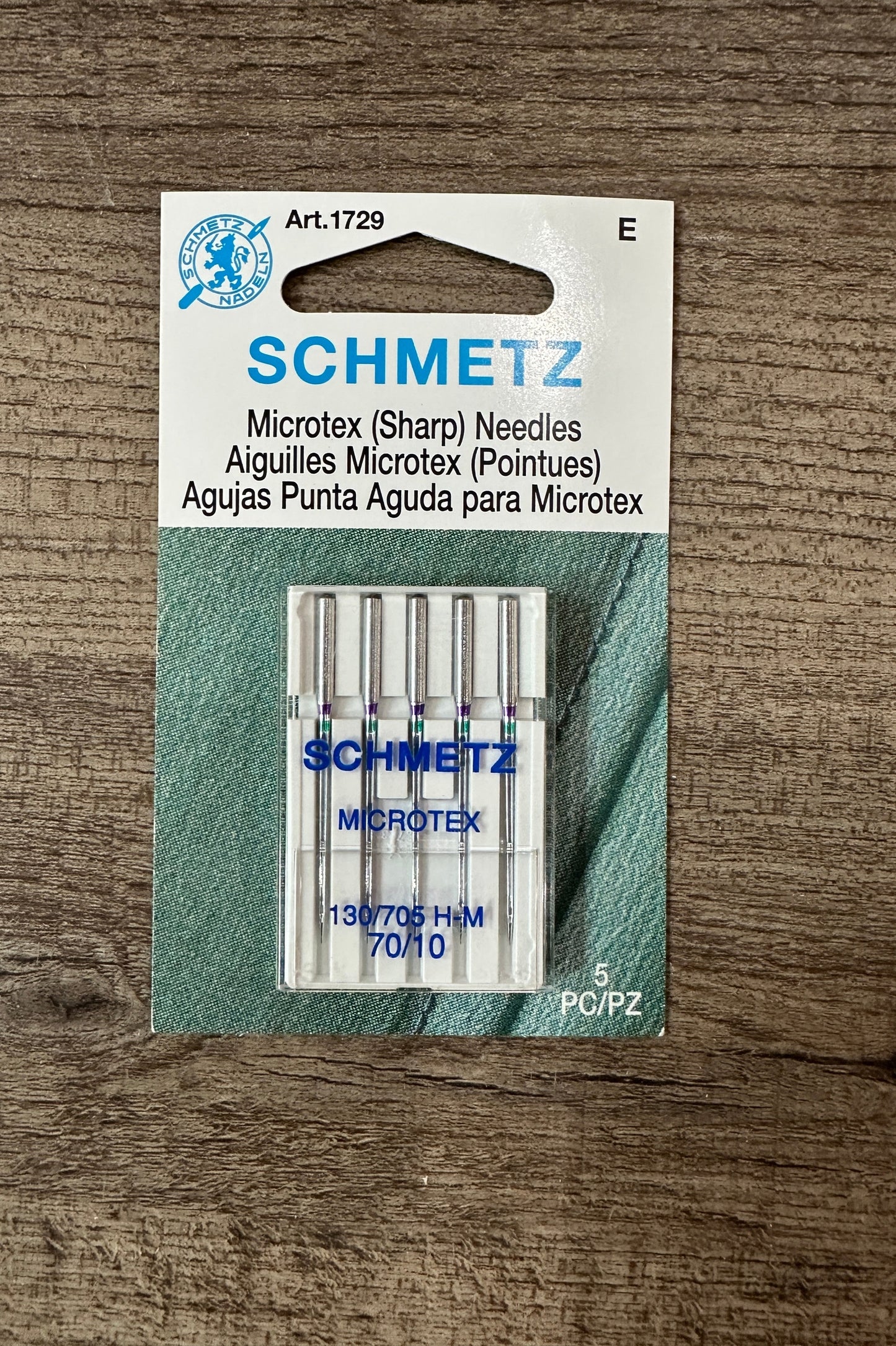 Schmetz Microtex Needles – 70/10 (5 Pack)
