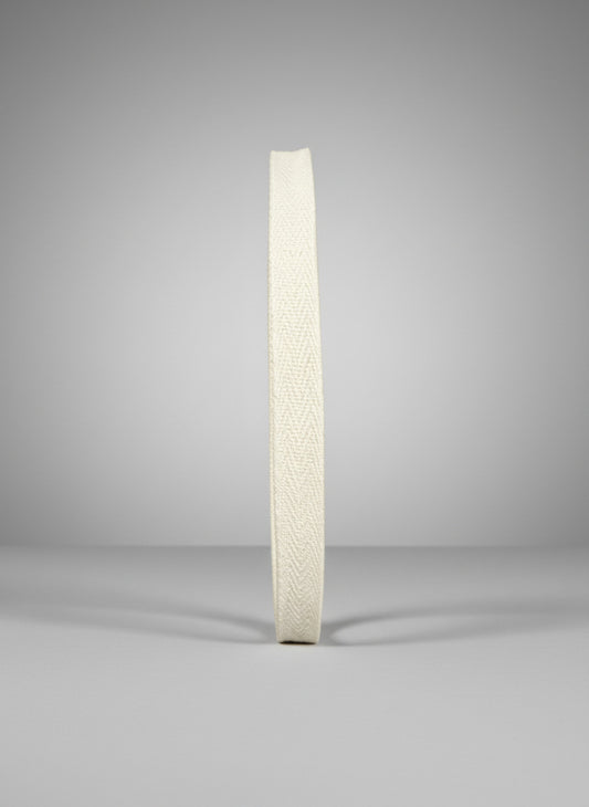 Natural Cotton Twill Tape – Two Sizes (per 10 cm)