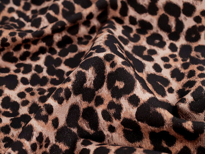 Leopard Print - Denim (Per ½ Meter)