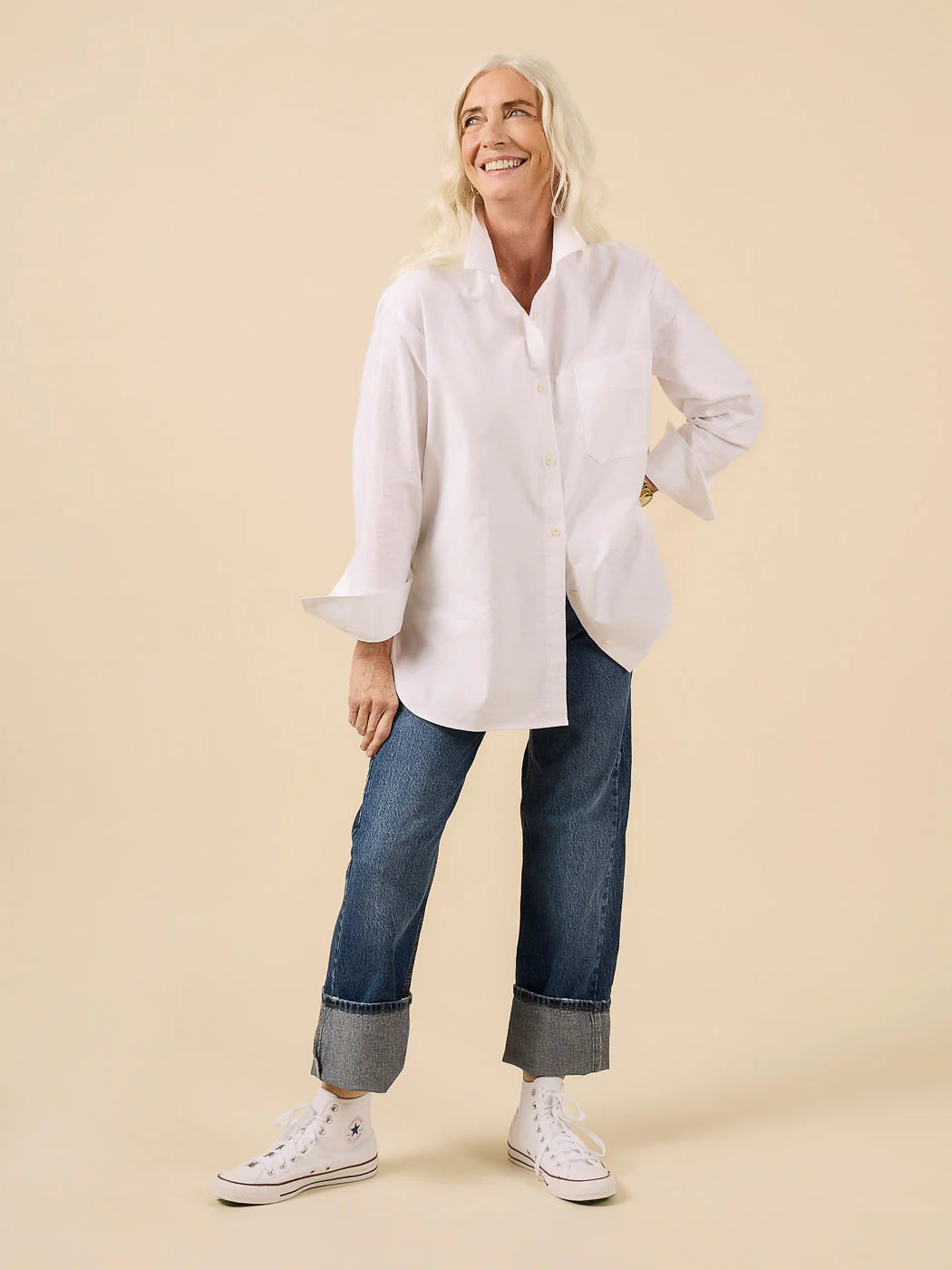 Jenna Button-Up Shirt & Dress - Size XXS-4X - Closet Core Patterns