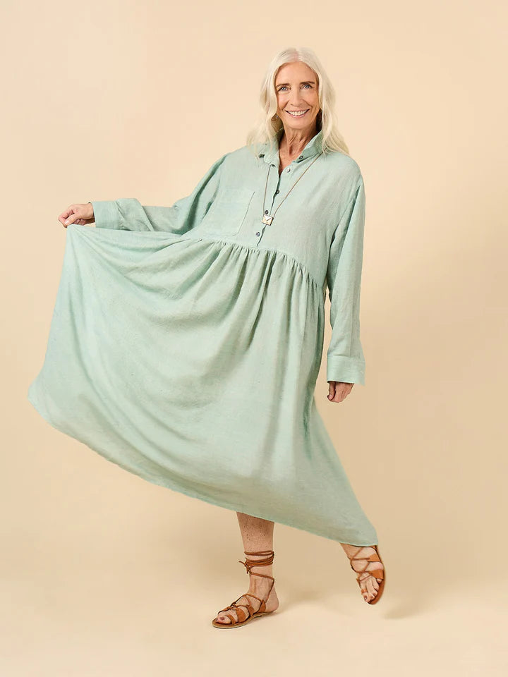 Jenna Button-Up Shirt & Dress - Size XXS-4X - Closet Core Patterns