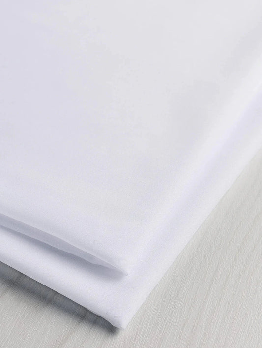 Recycled Lightweight Fusible Woven Interfacing - White (Per ½ Meter)