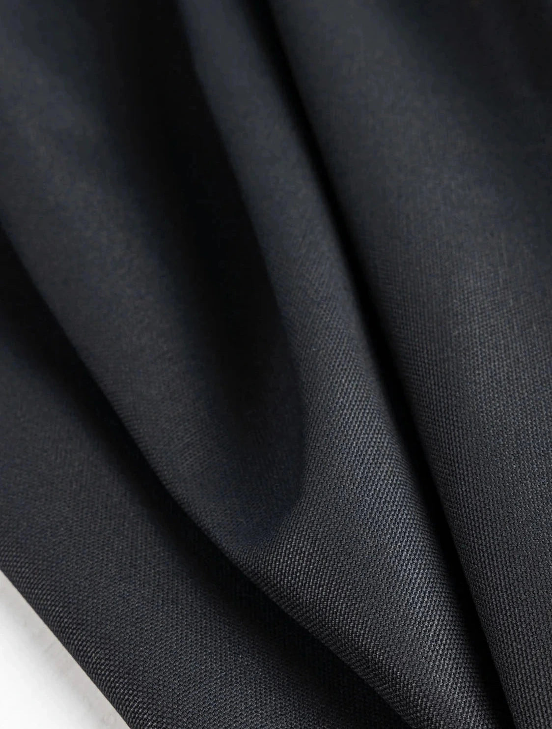 Midweight Organic Cotton Canvas - Black (Per ½ Meter)