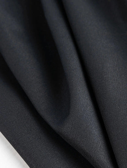 Midweight Organic Cotton Canvas - Black (Per ½ Meter)