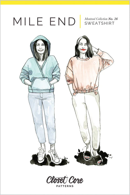 Mile End Sweatshirt- Size 0-20 - Closet Core Patterns