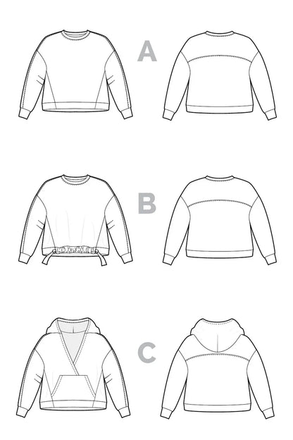 Mile End Sweatshirt- Size 0-20 - Closet Core Patterns