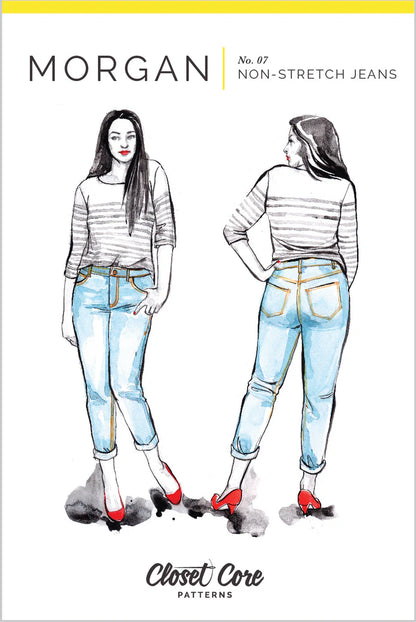 Morgan Non-Stretch Jeans - Size 0-20 - Closet Core Patterns