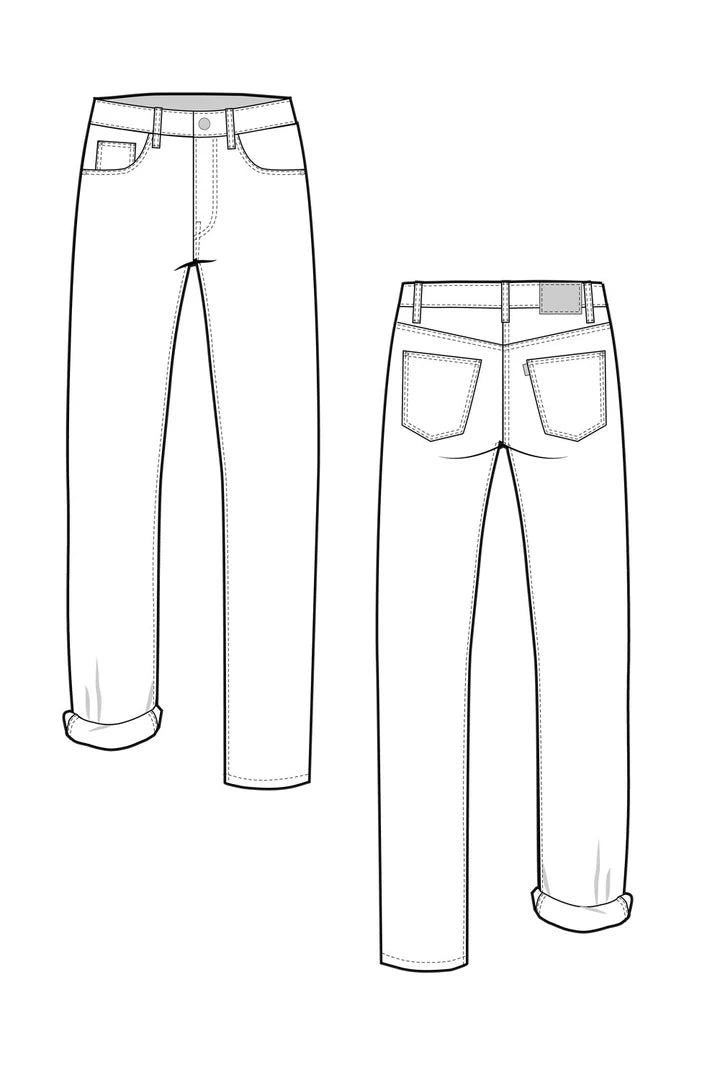 Morgan Non-Stretch Jeans - Size 0-20 - Closet Core Patterns