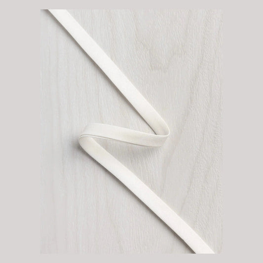 Double-Fold Cotton Poplin Bias Tape 10mm - (3/8") Wide - Cream (Per ½ Meter)