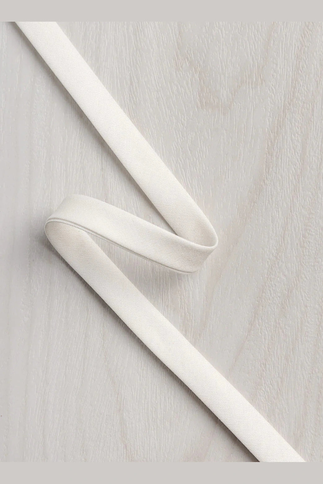 Double-Fold Cotton Poplin Bias Tape 13mm - (1/2") Wide - Cream (Per ½ Meter)