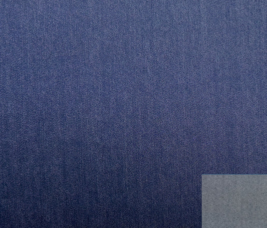 Norma Jean -  Denim -  White (Per ½ Meter)