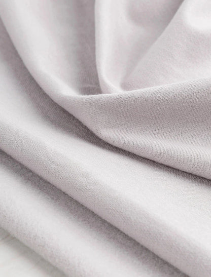 Organic Cotton Fleece - Grey (Per ½ Meter)