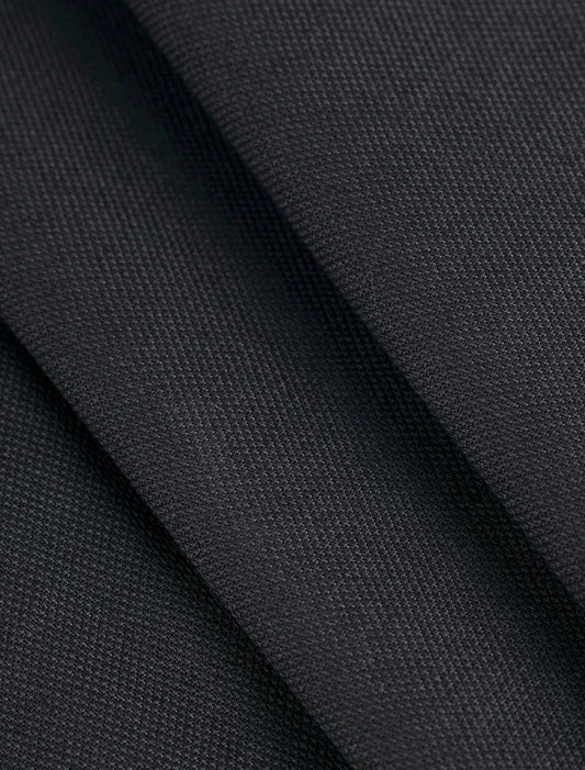 Organic Cotton Stretch Canvas - Black (Per ½ Meter)