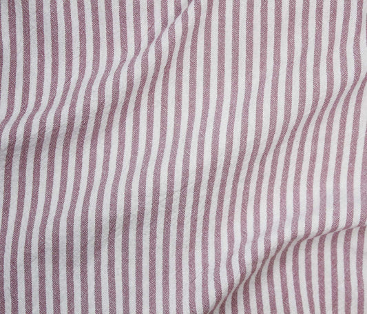 Organic Stripes Cotton - Pink (Per ½ Meter)