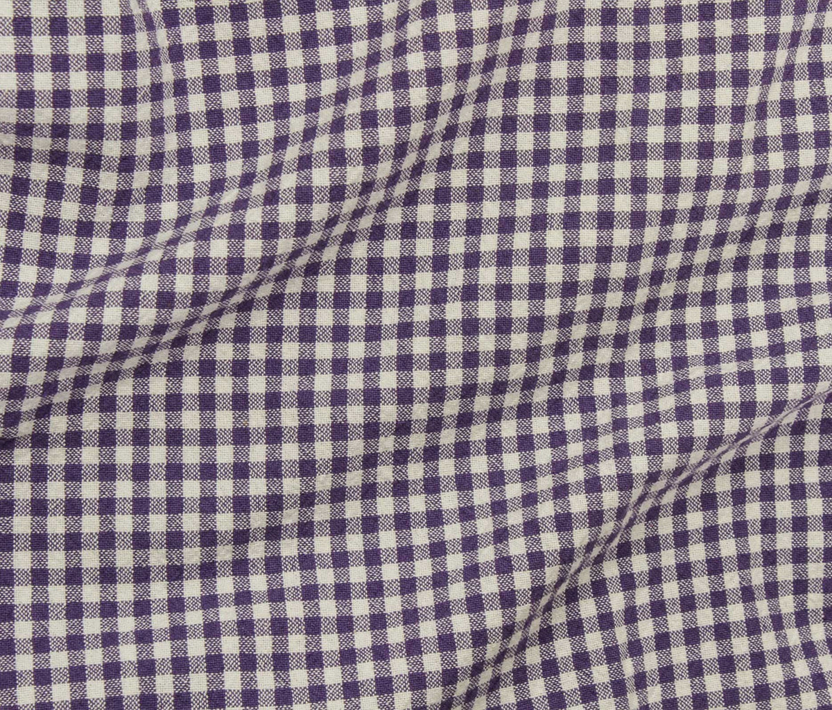 Organic Gingham - Purple Iris (Per ½ Meter)