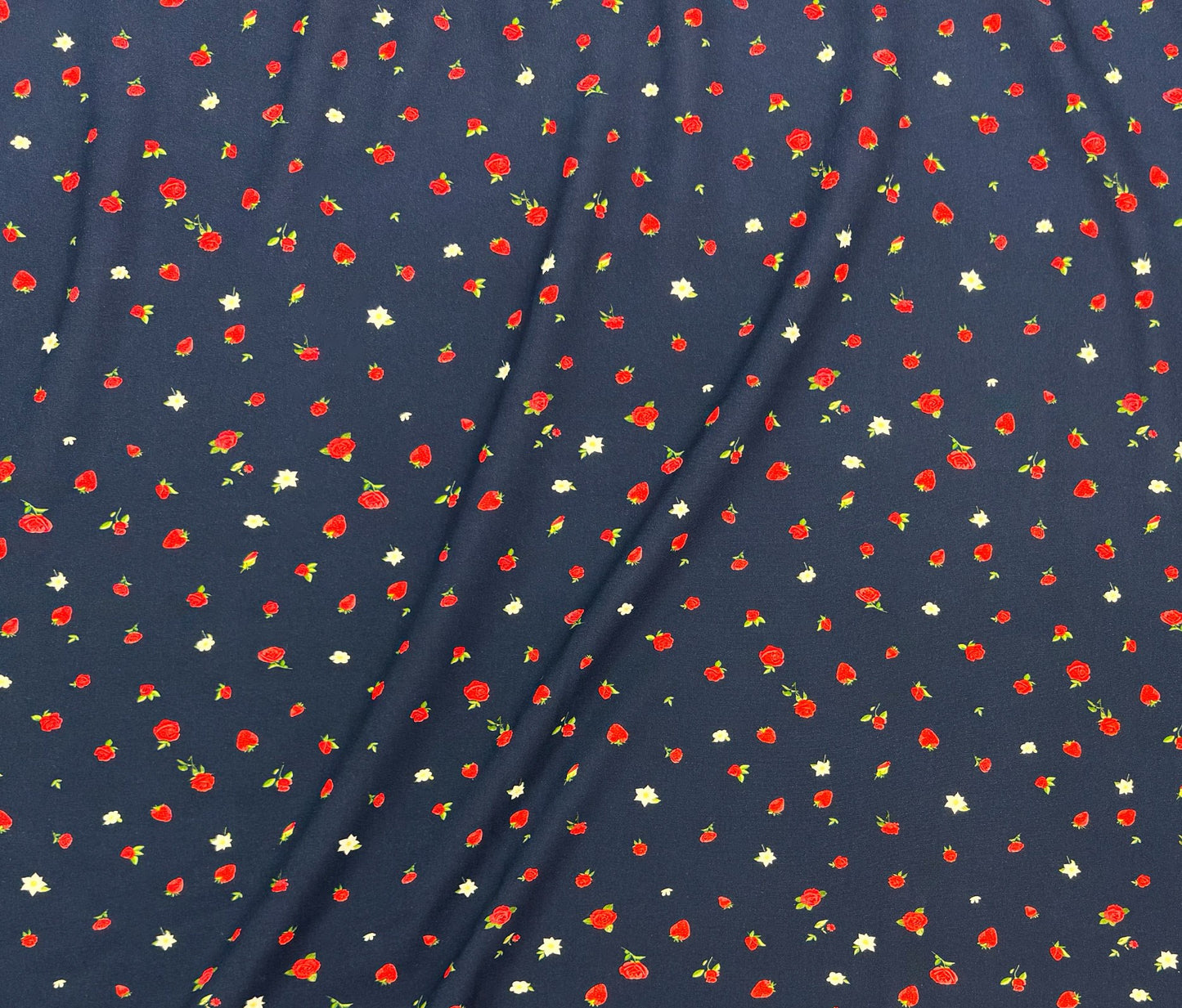 Floral Berries - Poplin Digital Print (Per ½ Meter)