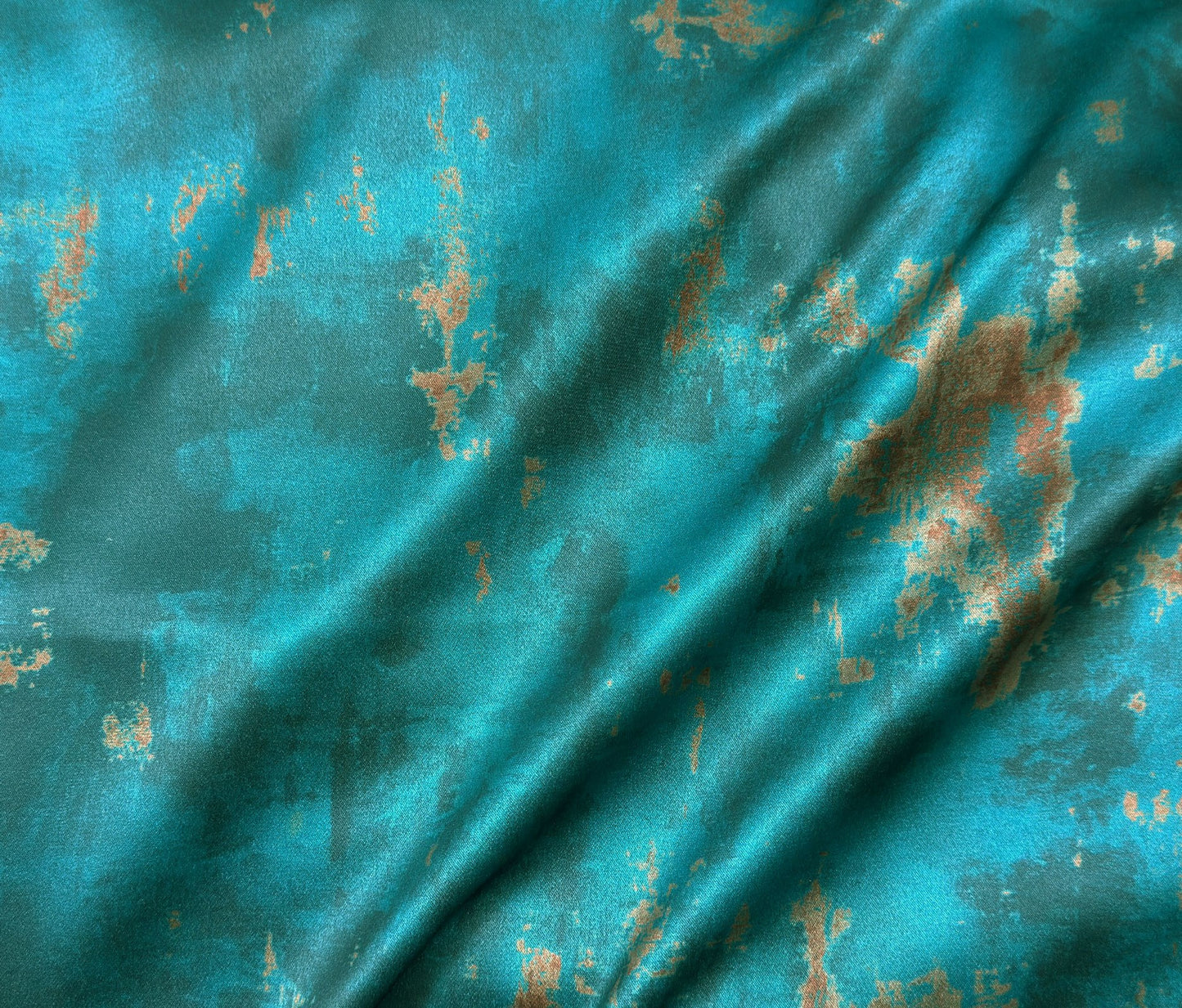 Luna Satina - Teal  (Per ½ Meter)