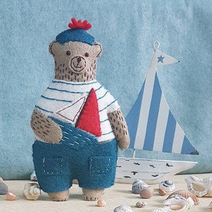 Marcel the Sailor Bear - Felt Craft Mini Kit
