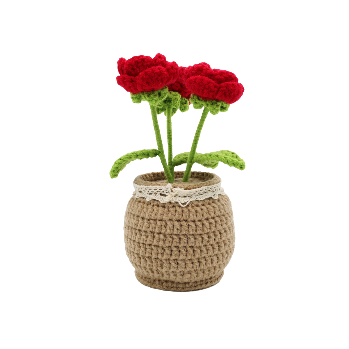 Potted Roses - DIY Crochet Kit
