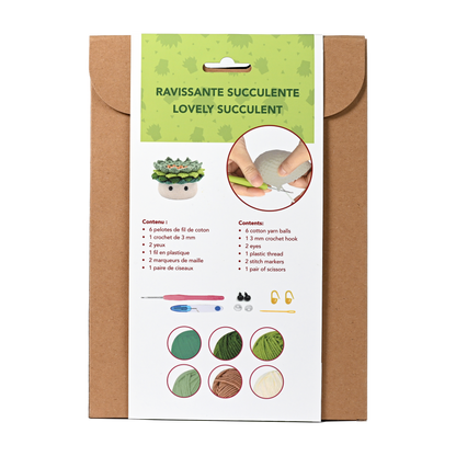 Lovely Succulent - DIY Crcohet Kit