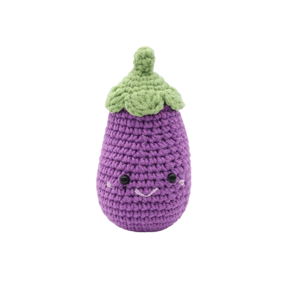 Eggplant - DIY Crochet Keyring Kit