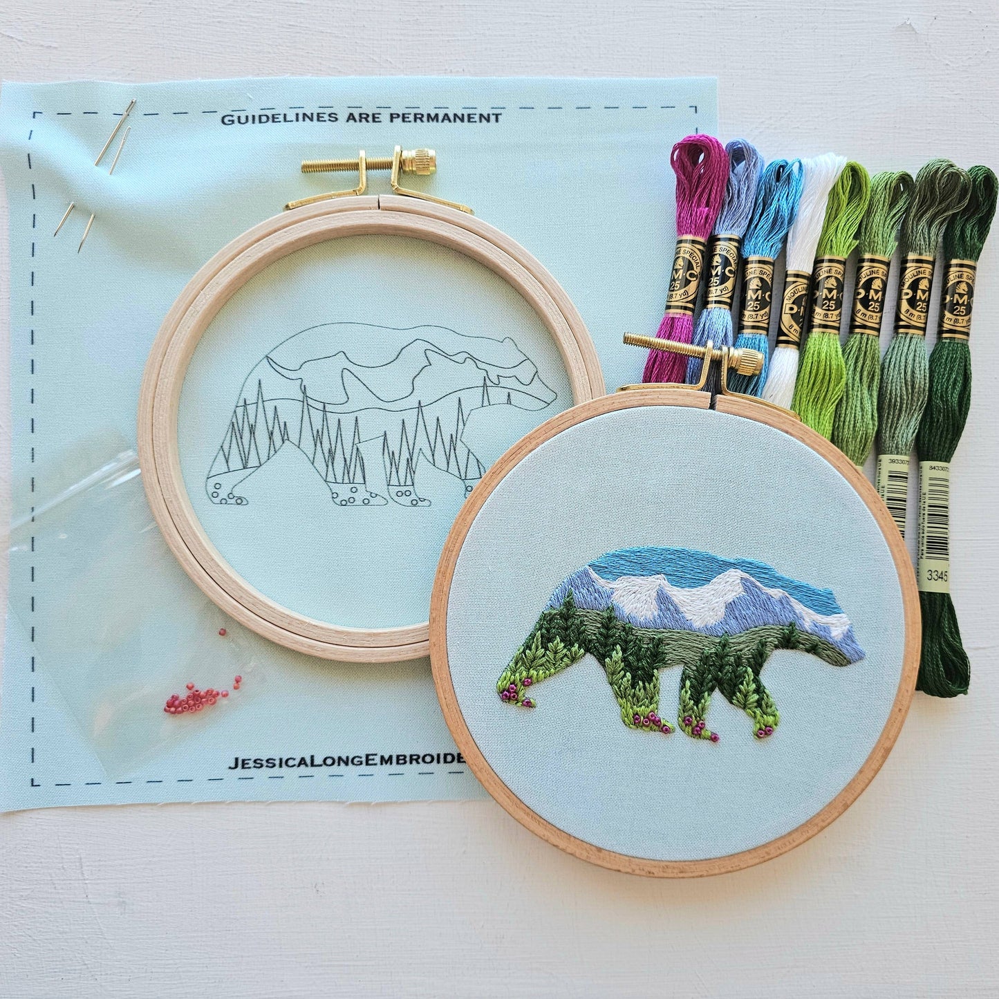 Mountain Bear - Embroidery Kit