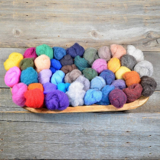 Wool Roving for Felting - (5g per balls)