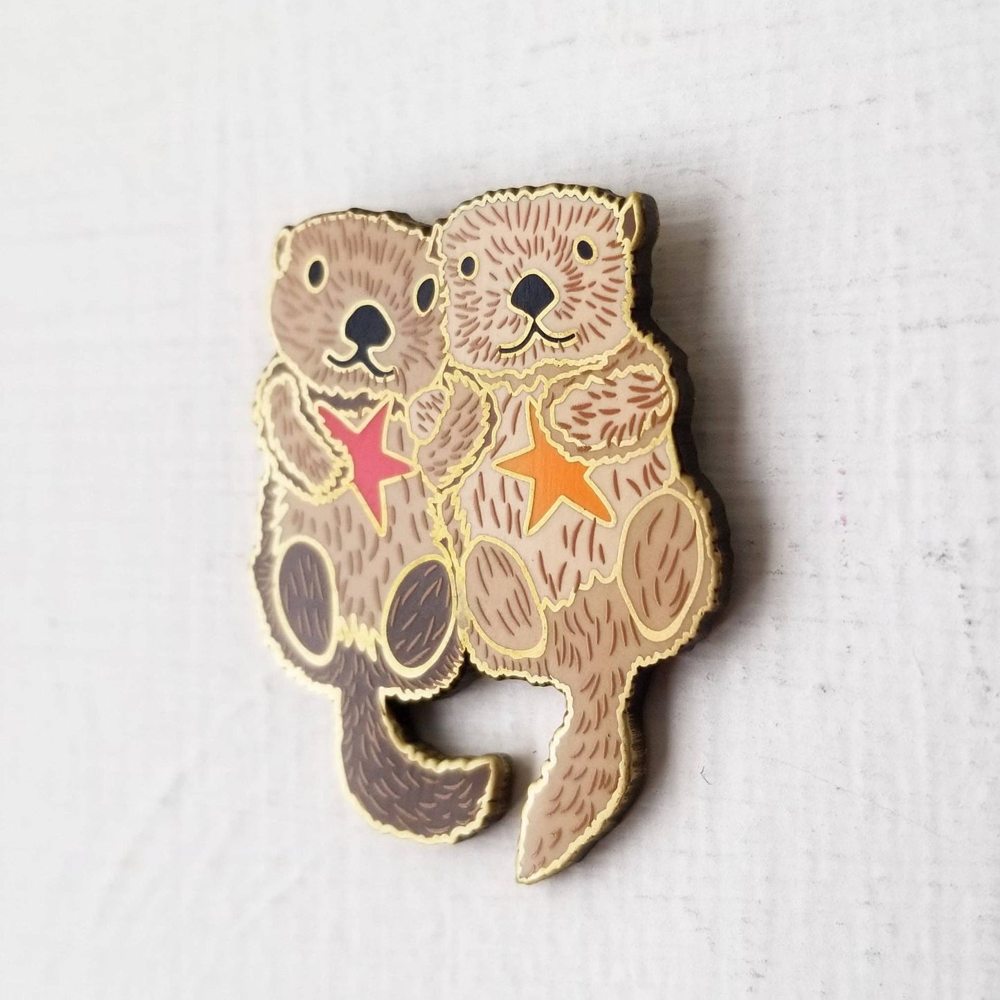 Sea Otters - Enamel Needle Minder