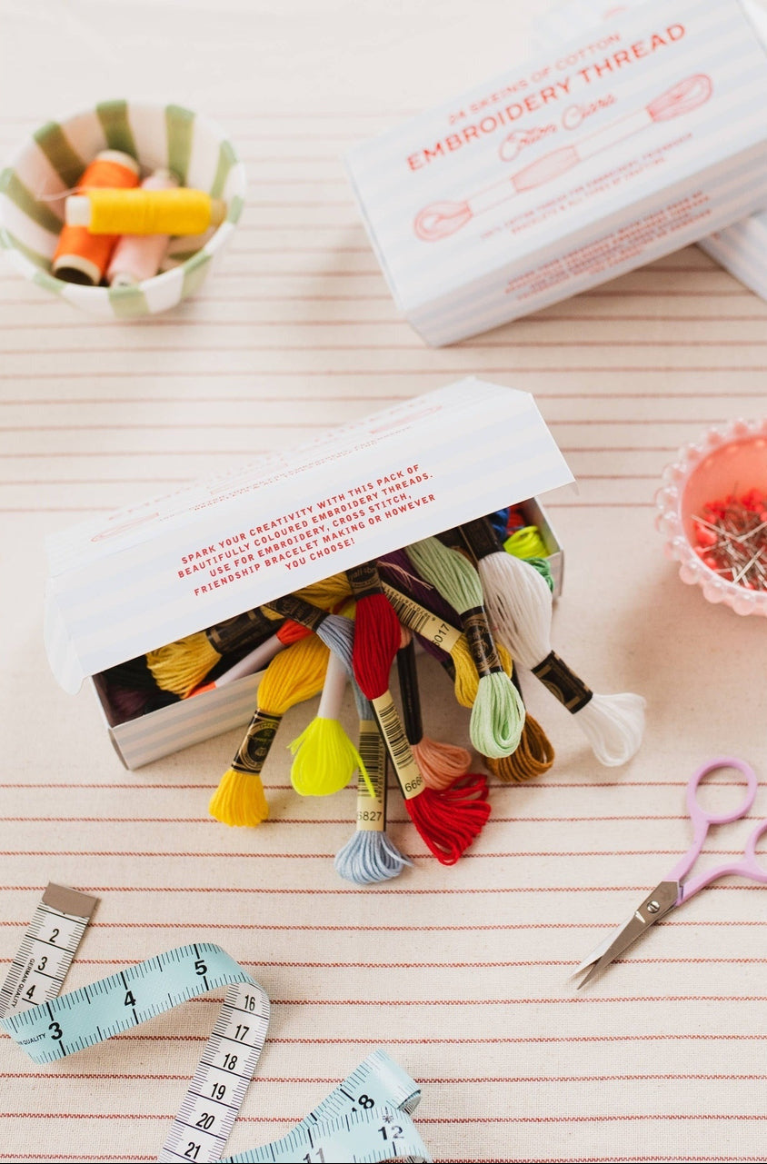 🌈 24 Cotton Embroidery Skeins - Bumper Pack