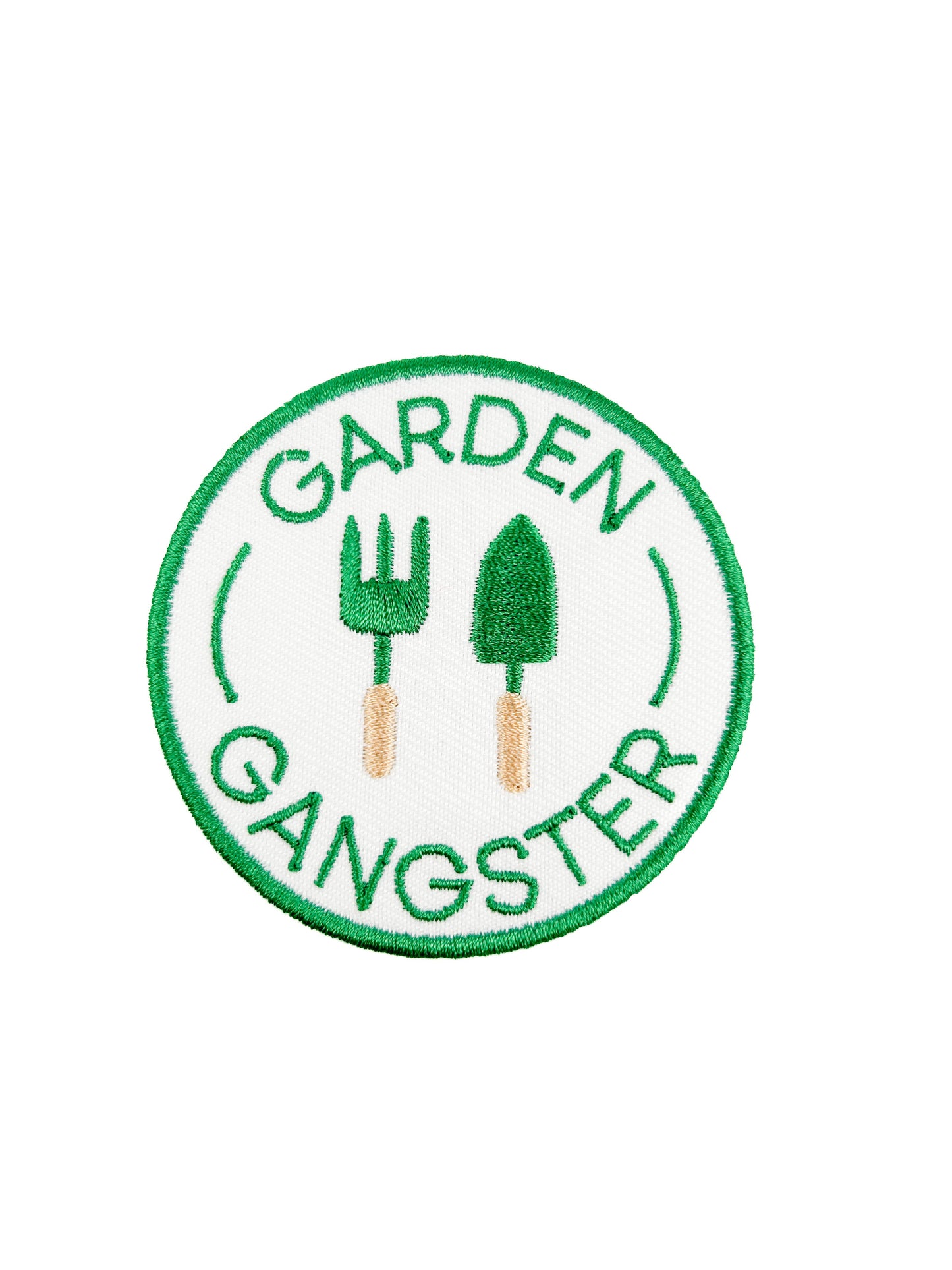 Garden Gangster - Embroidered Iron On Patch