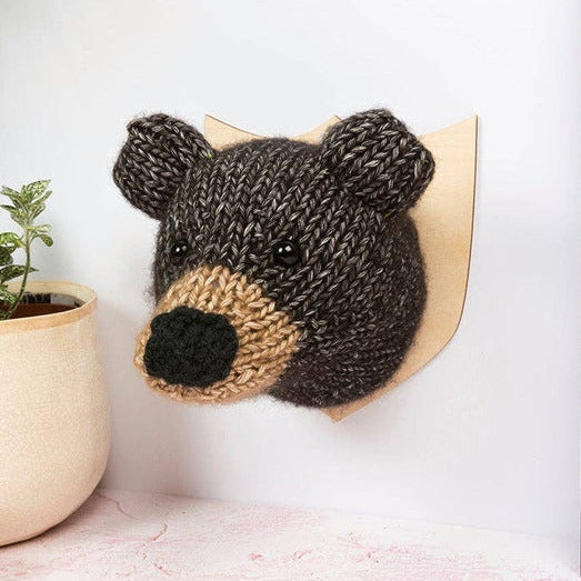 Mini Bear Head Knitting Kit by Sincerely Louise
