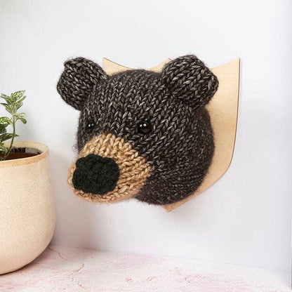 Mini Bear Head Knitting Kit by Sincerely Louise