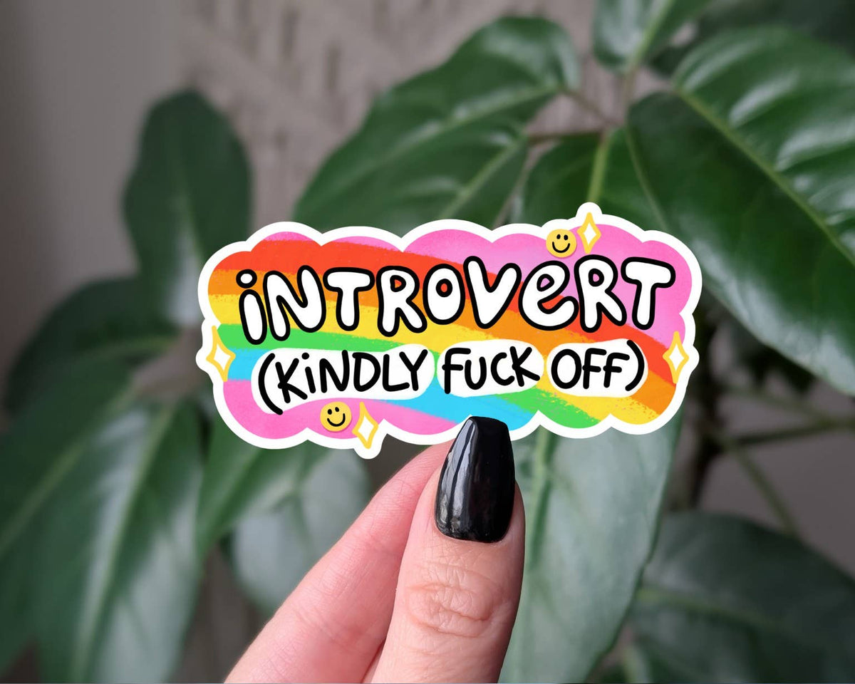 Introvert Kindly Fuck Off - Sticker
