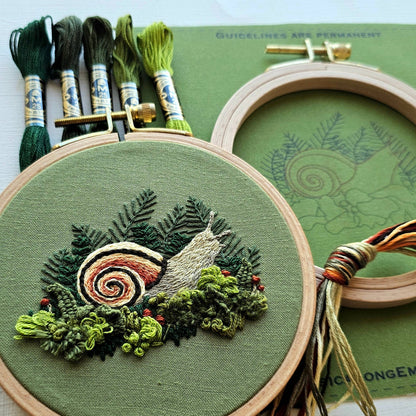 Forest Snail - Intermediate - Embroidery Kit