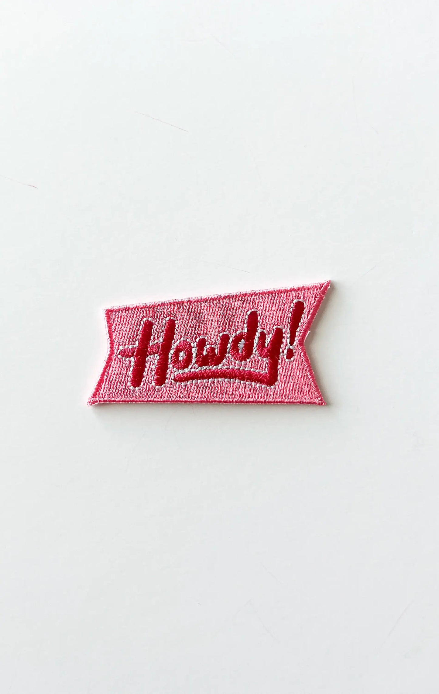 Howdy - Embroidered Iron-On Patch