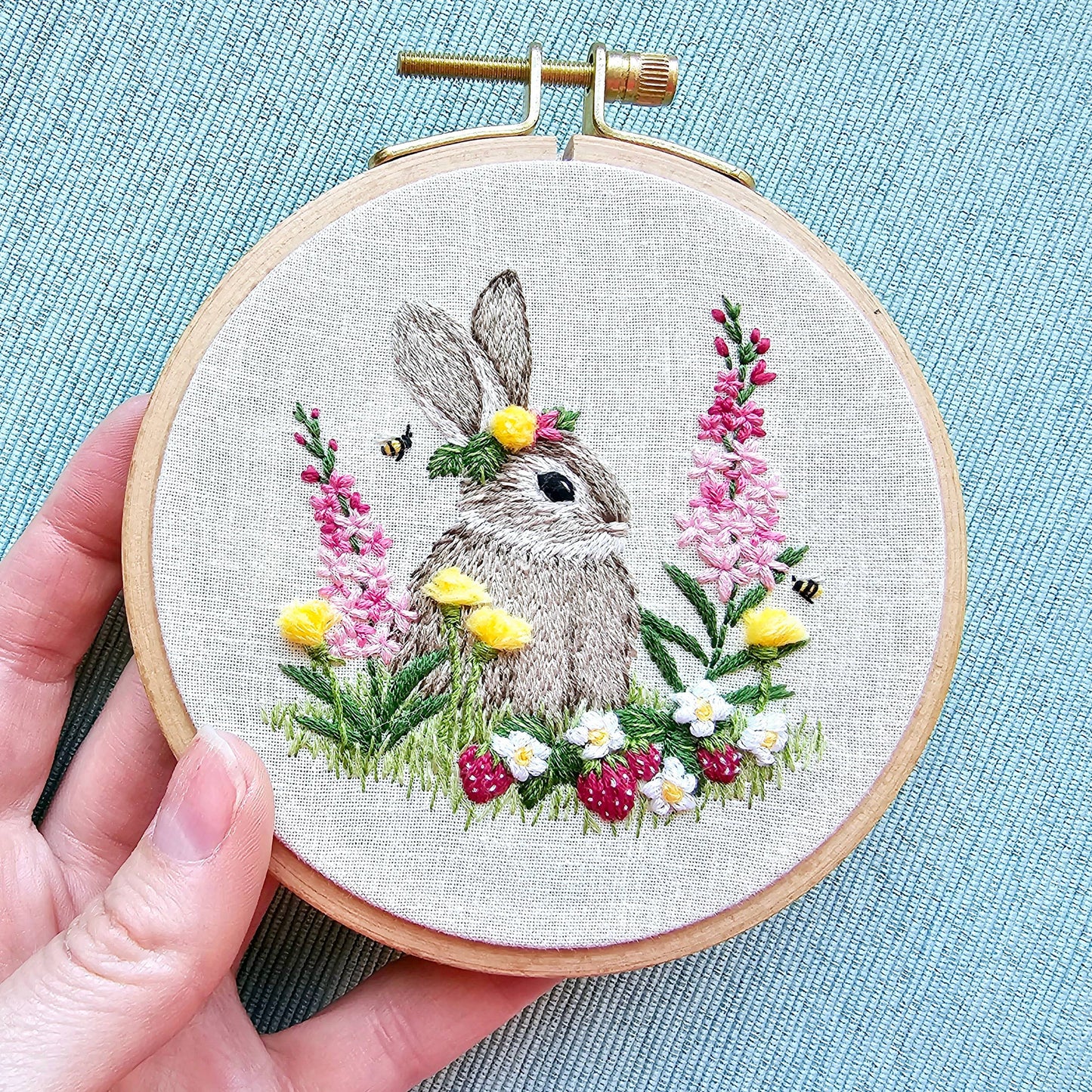 Berry Patch Bunny -  Embroidery Kit