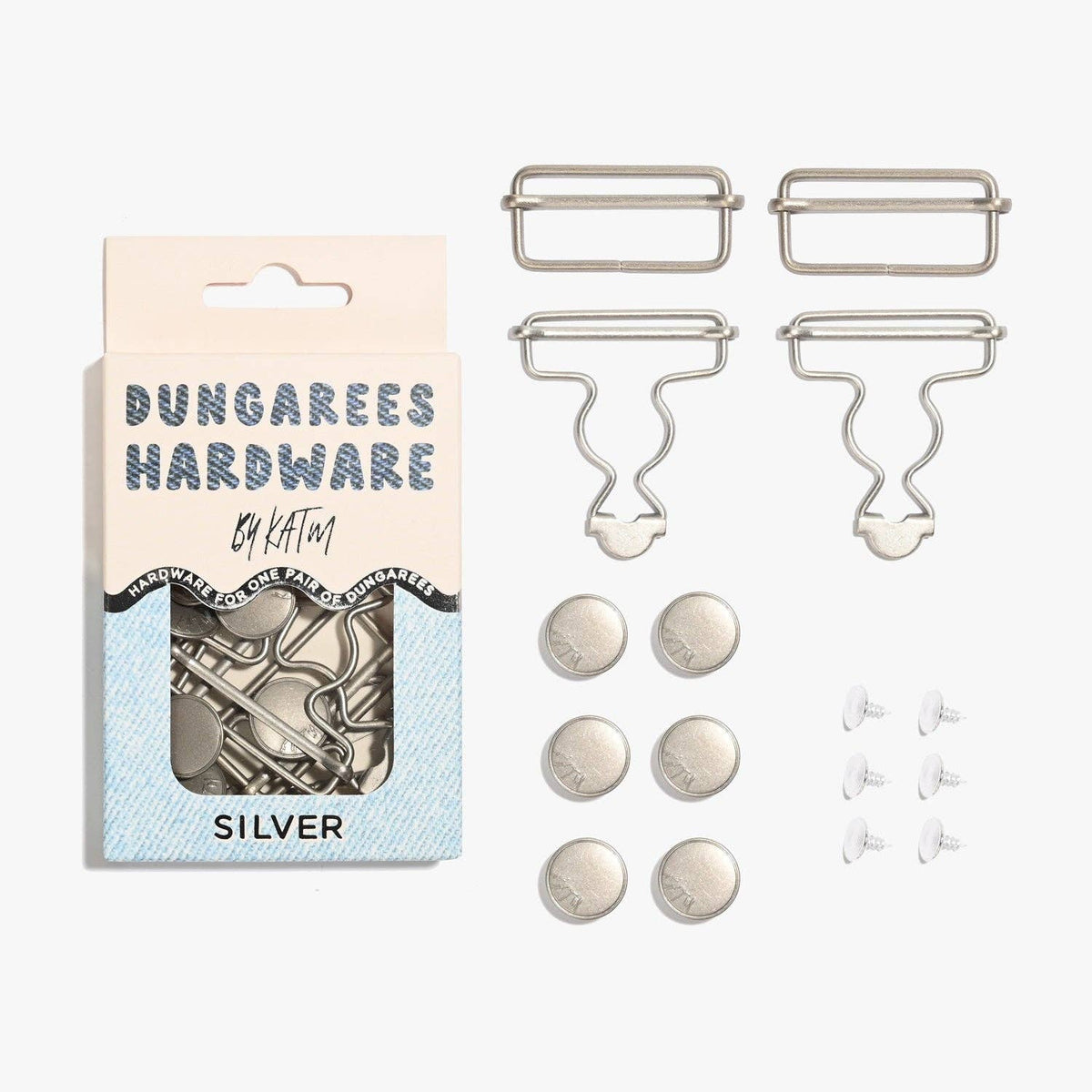 Dungarees Hardware Kit | Aged Brass, Sliver & Matte Black
