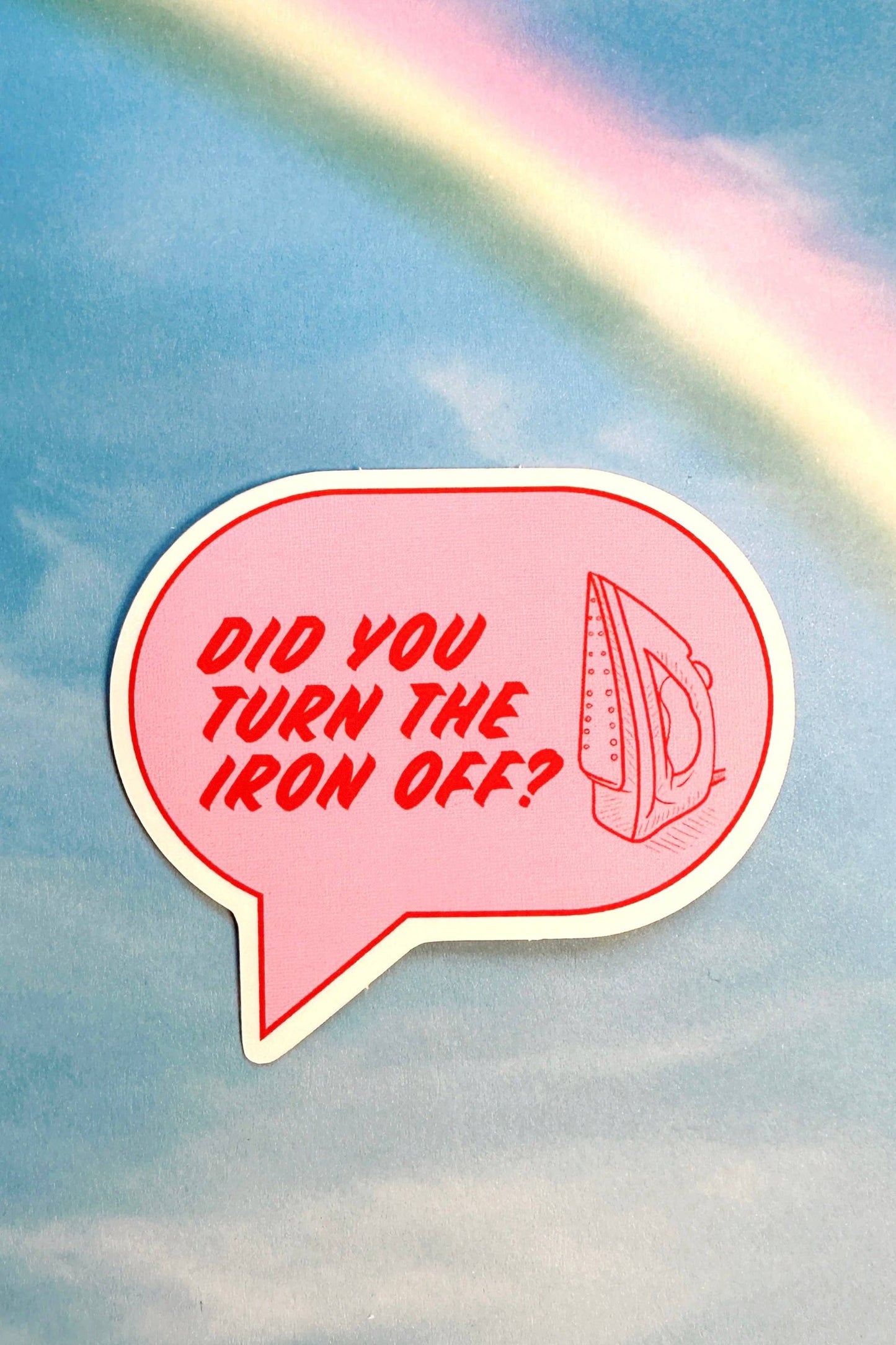 “Did You Turn the Iron Off?” Sewing Sticker