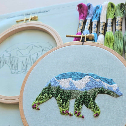Mountain Bear - Embroidery Kit